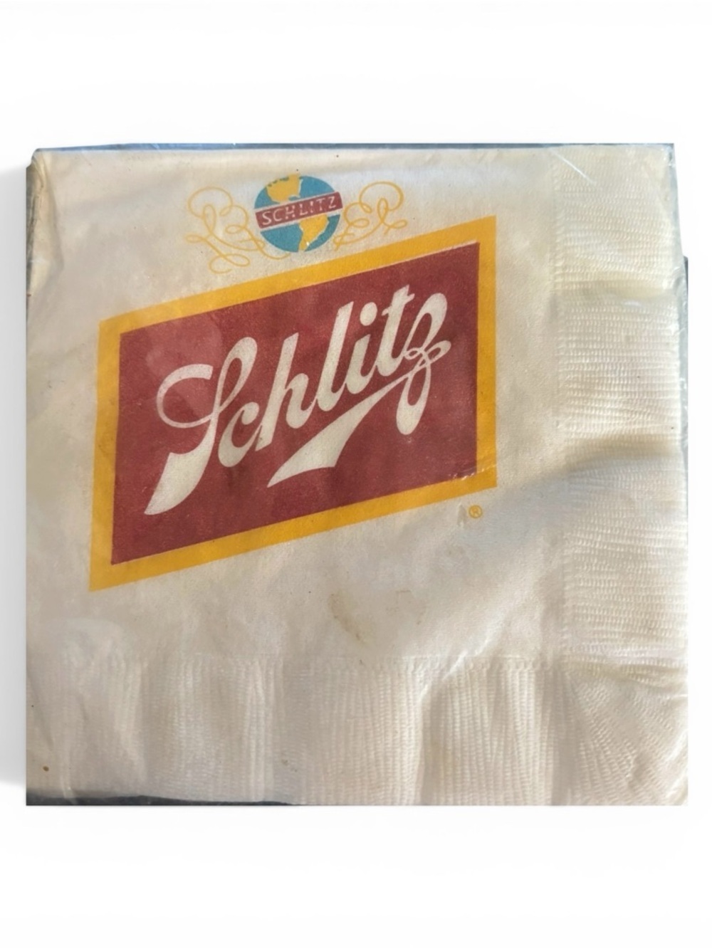 VTG Shlitz Beer Beverage Napkins Sealed 20 3-Ply 9 7/8” X9 7/8” Appleton WI